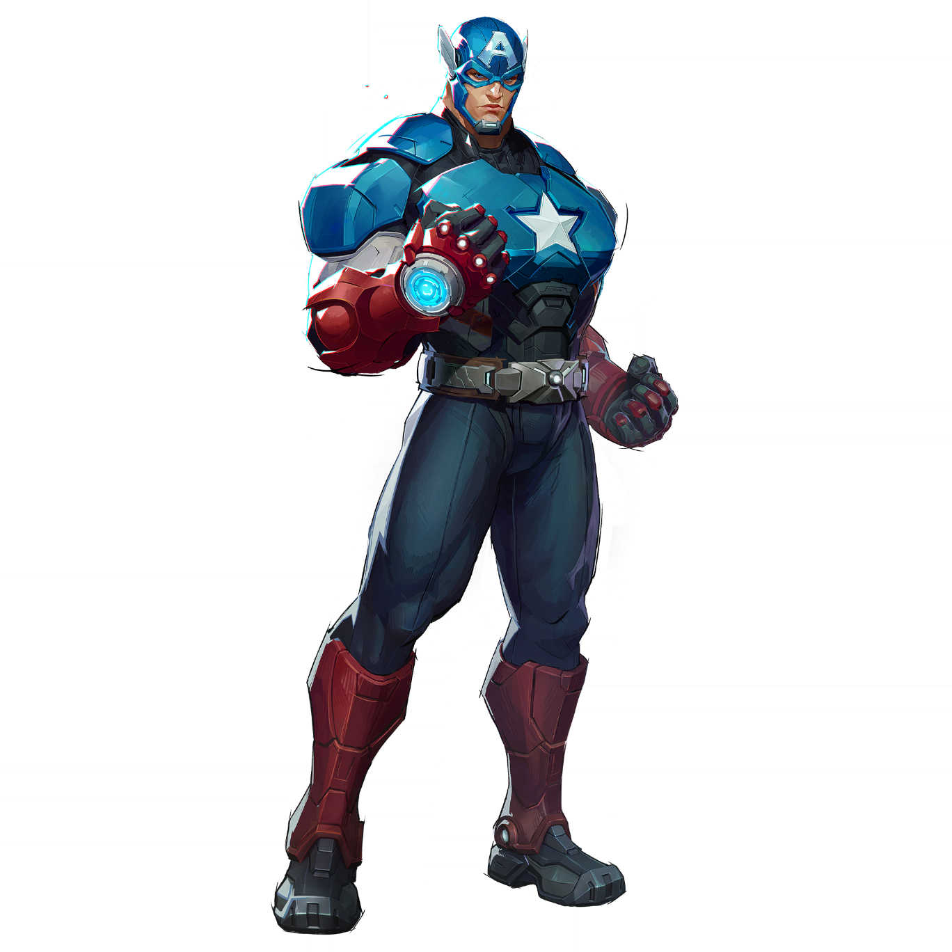Captain America hero portrait