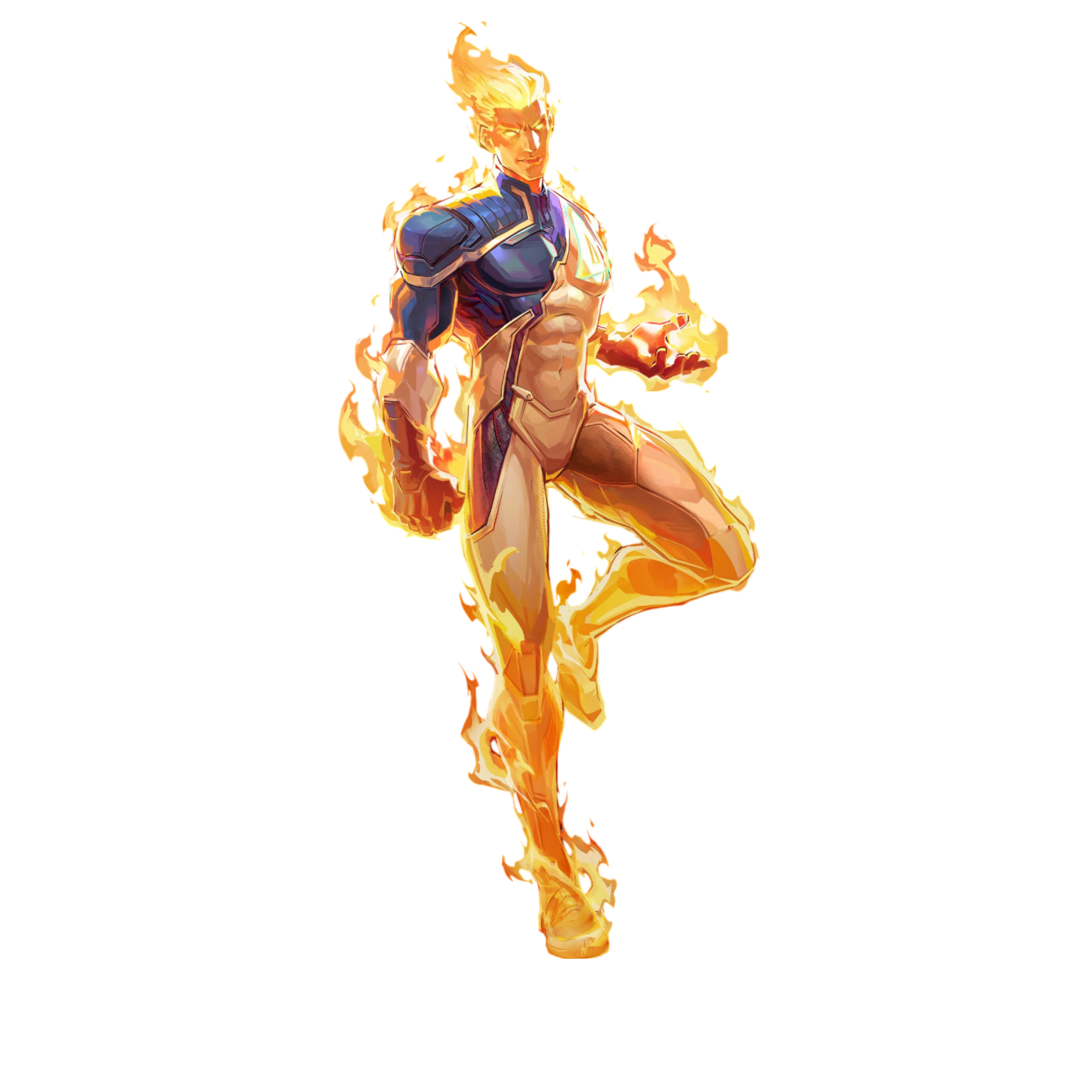 Human Torch hero portrait
