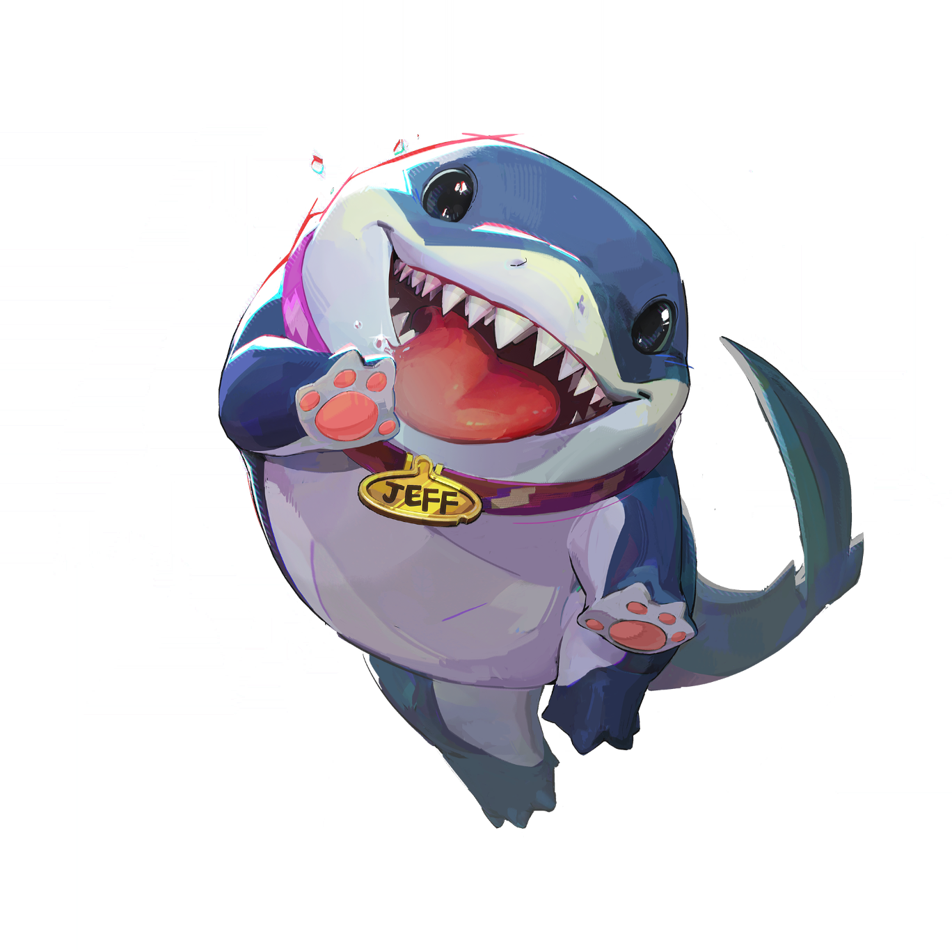 Jeff the Land Shark hero portrait