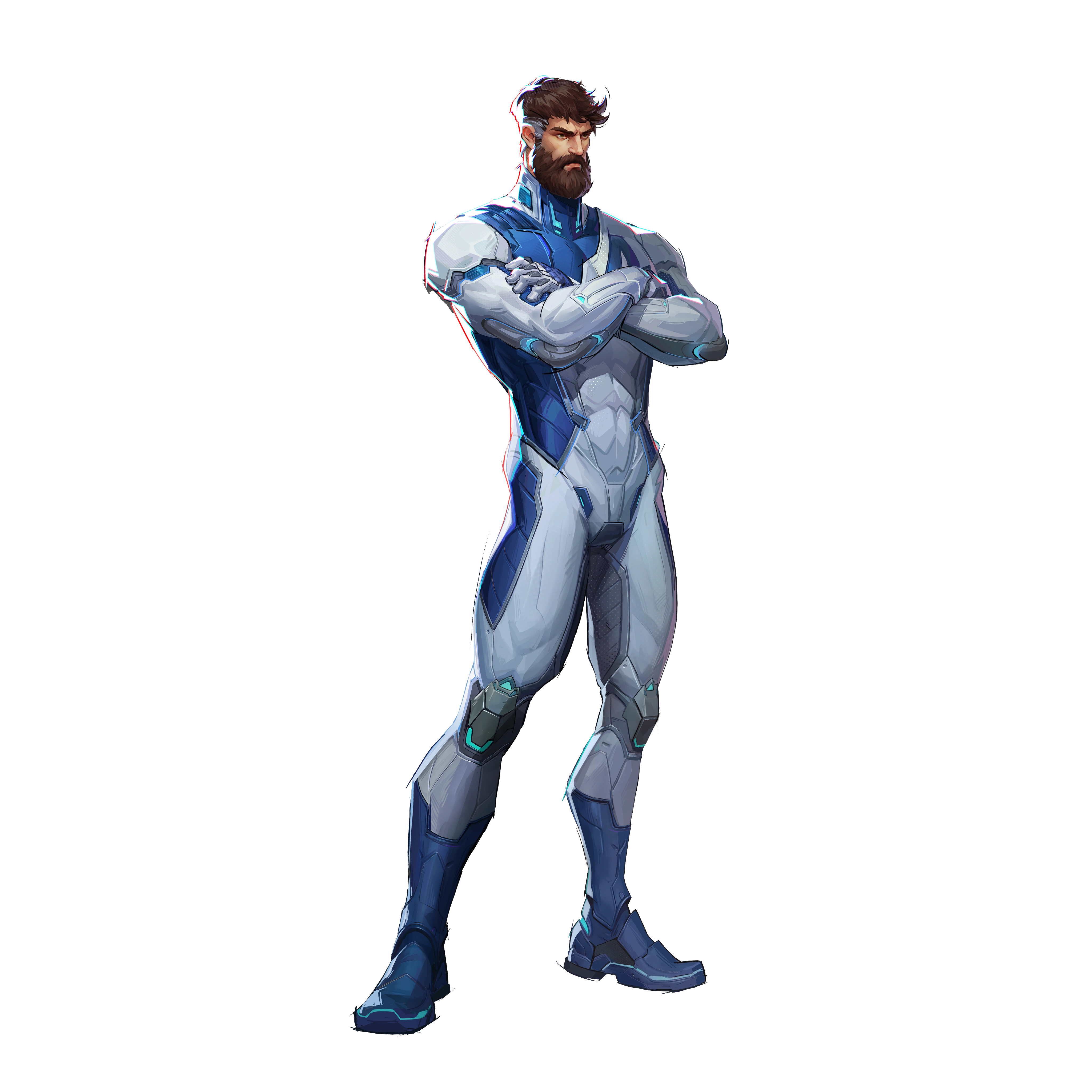 Mister Fantastic hero portrait